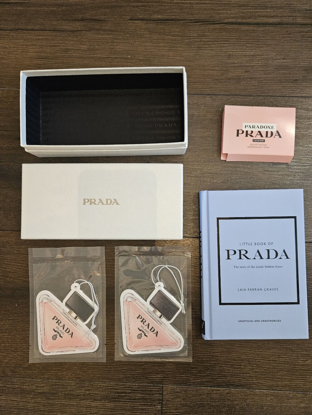 Prada Collector Gift Bundle Book Box Air Fresheners Paradoxe Sample Luxury Set - Picture 2 of 16